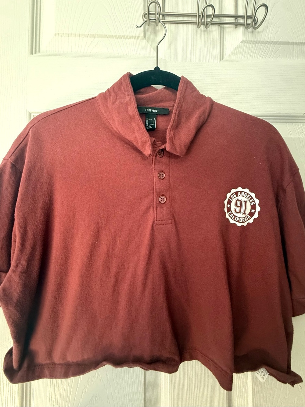 Forever 21 Polo with Los Angeles 91 Crest
